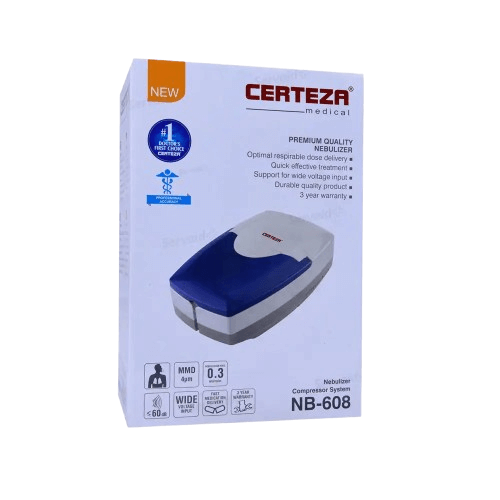 Certeza NB-608 Compressor Nebulizer for Kids & Adults – Portable and Efficient Respiratory Relief Device