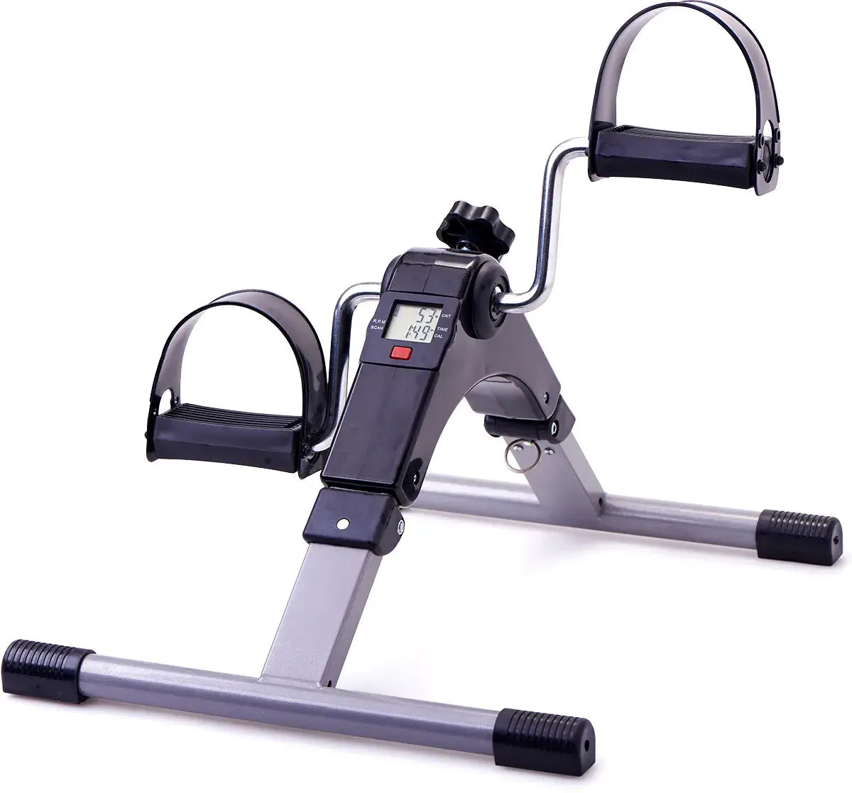 Portable pedal exerciser, under desk bike, mini exercise cycle, folding foot peddler.