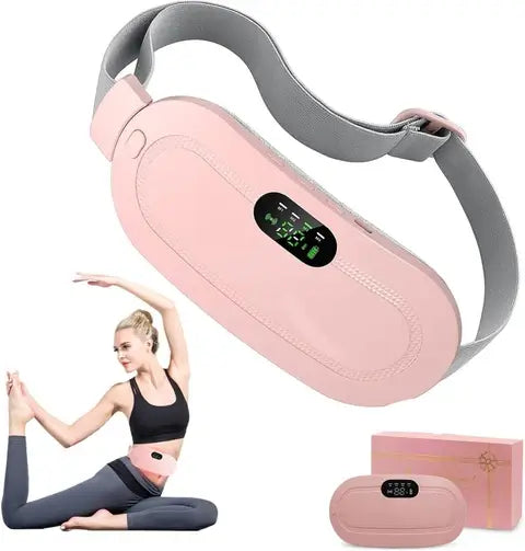 Rechargeable heating belt for menstrual pain relief