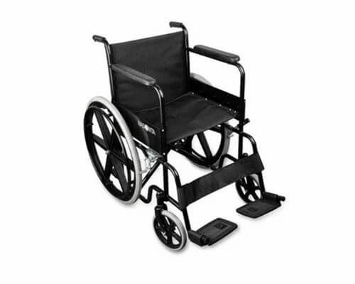 Wheel Chair Black Metal