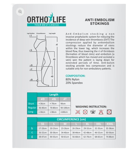 Ortholife Anti Embolism Stockings